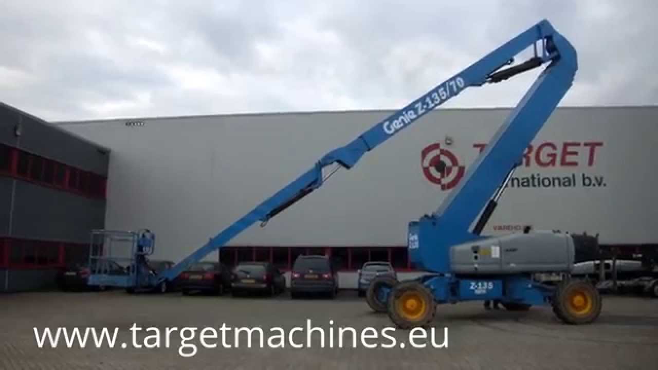 774855 GENIE Z-135/70 ARTICULATED Z135/70 4x4x4 DIESEL BOOM WORK LIFT W/JIB 4315CM 2006