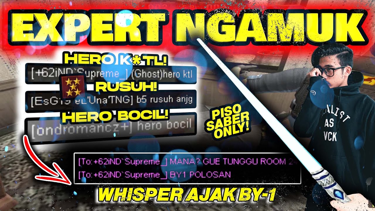 NGERUSUH EXPERT PISO SABER ONLY!! SEMUA PADA MARAH!! Point Blank Zepetto Indonesia