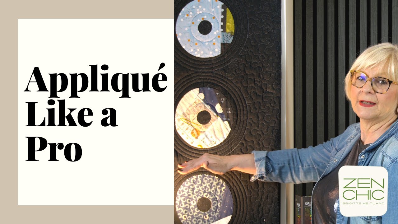 Circle Appliqué Guide: Dance With Me Quilt Tutorial with Zen Chic’s Bluish Fabrics