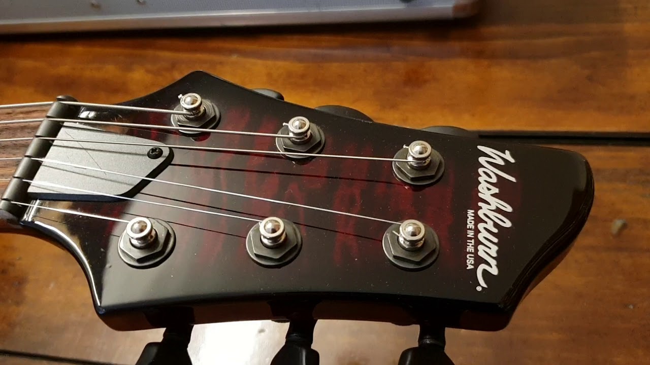 WASHBURN USA CUSTOM SHOP MAYA DD-81 DAN DONEGAN DISTURBED DD81 QUILT TOP SIGNATURE GUITAR UP CLOSE