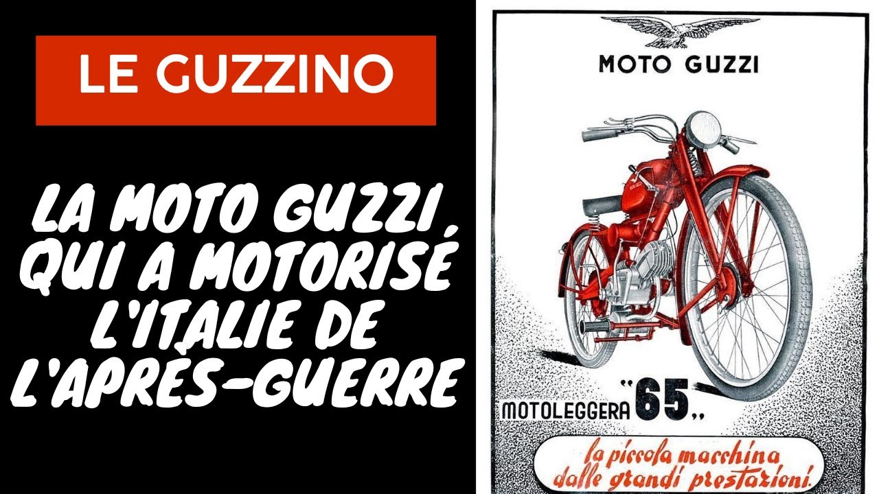 Le Guzzino: la moto Guzzi de 65 cm3 qui a motorisé l'Italie de l'après-guerre.