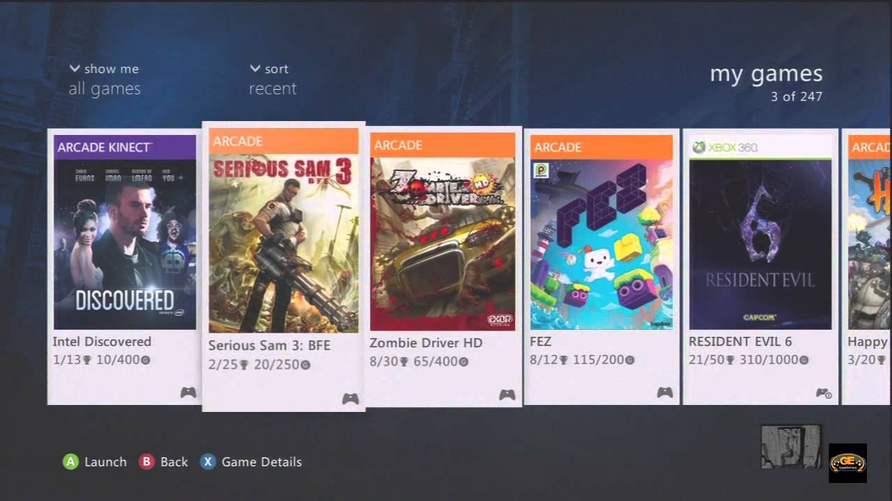 Xbox 360 Dashboard Metro Update(2012) Overview