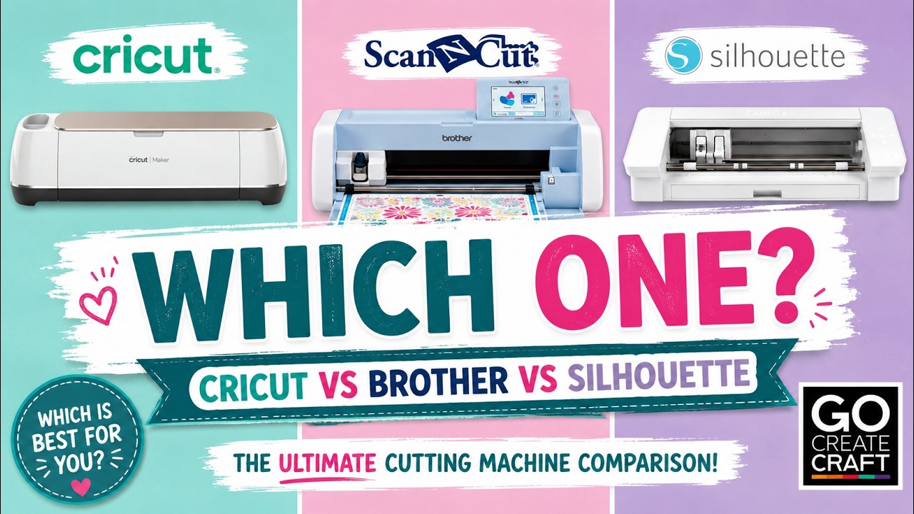 Cricut, ScanNCut & Silhouette Comparison - What cutter should you buy?
