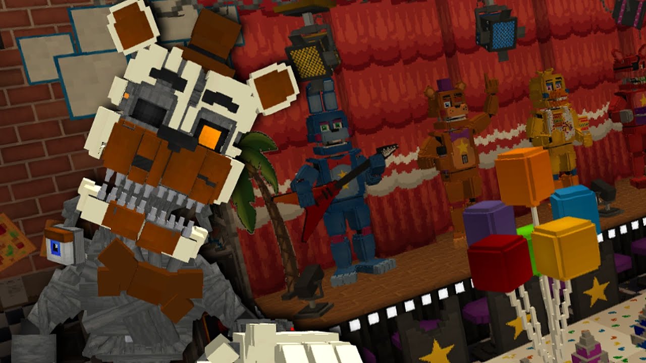 Они сделали симулятор пиццерии FNAF 6 в Minecraft!