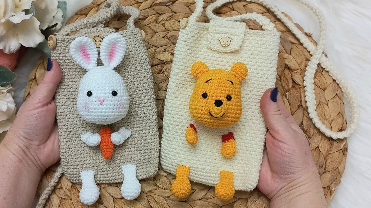 AMİGURUMİ POOH VE TAVŞANLI TELEFON ÇANTASI 3.BÖLÜM
