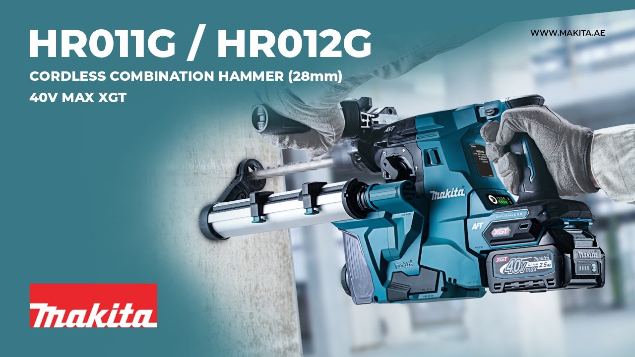Makita 28mm Cordless Combination Hammer HR011G HR012G