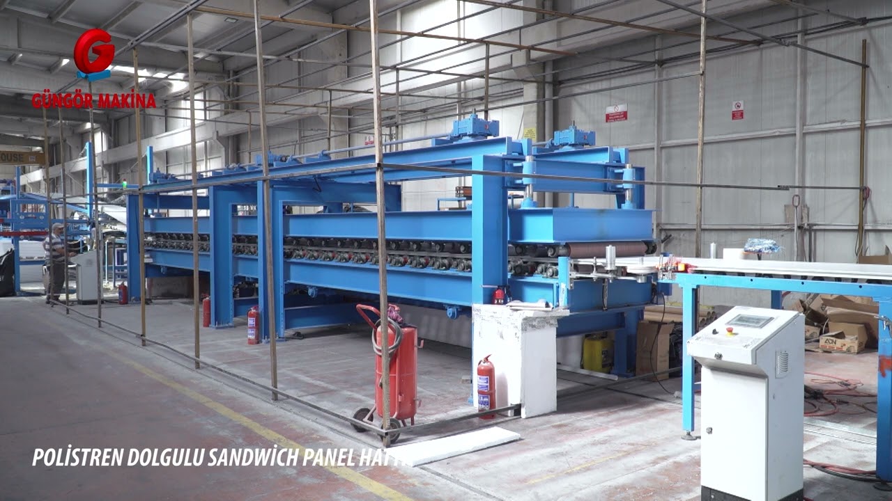 Polistren Dolgulu Sandviç Panel Hattı / Polystyrene Filled Sandwich Panel Line