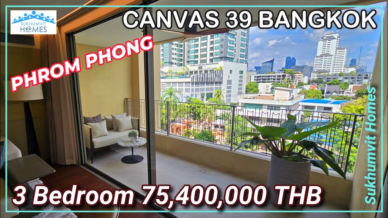 New Bangkok Luxury Condo For Sale Canvas 39 Phrom Phong 75,400,000 THB