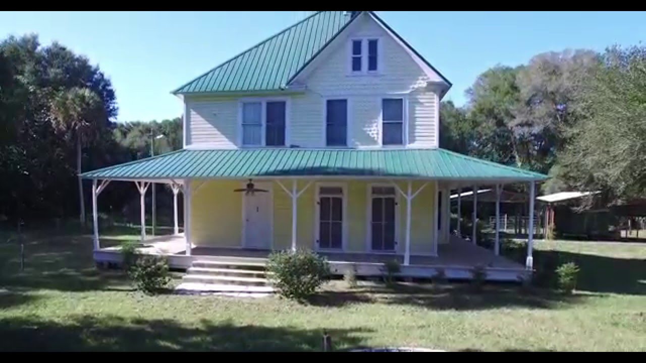 106 Acres for sale on Lake Pierson. Florida acreage Florida land. 1903 historic home