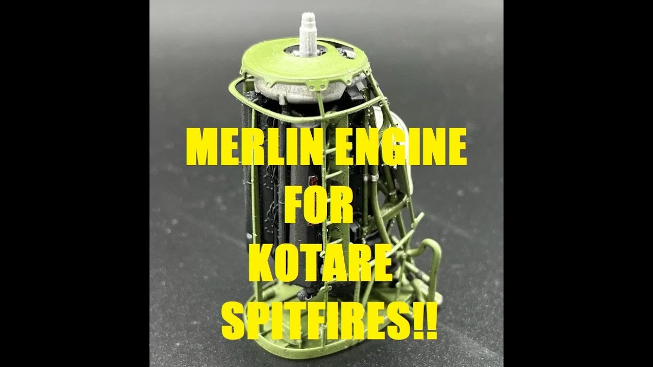 Fischkopp 1/32 Kotare Spitfire engine upgrade.