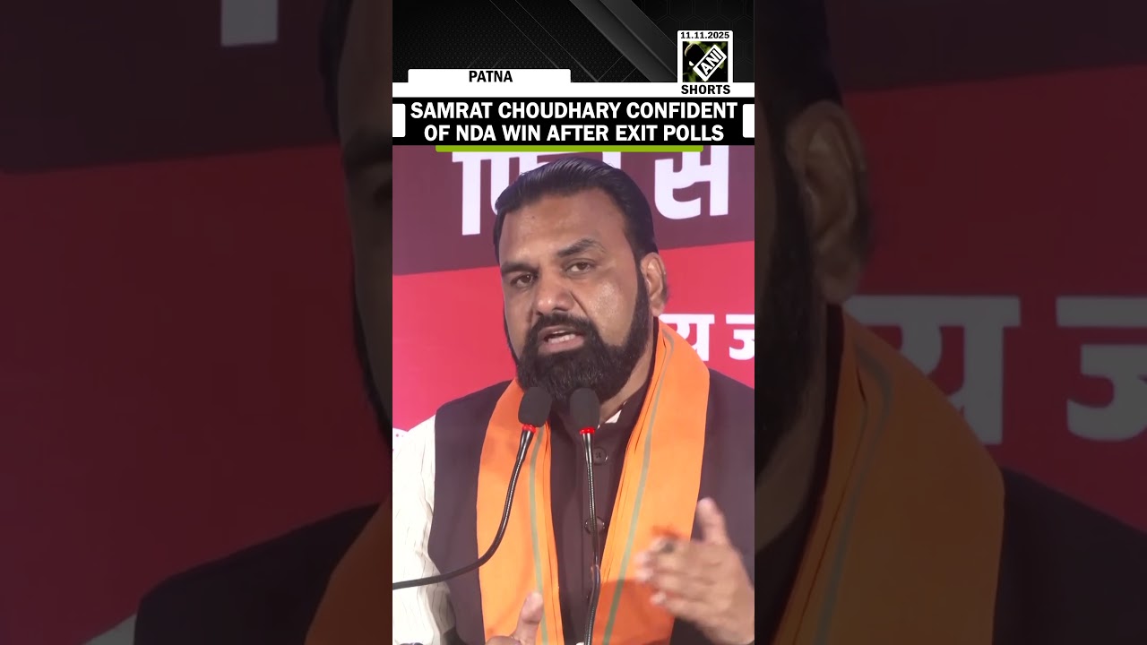 Bihar Deputy CM Samrat Choudhary claims over 2/3 majority for NDA after exit polls | Elections 2025