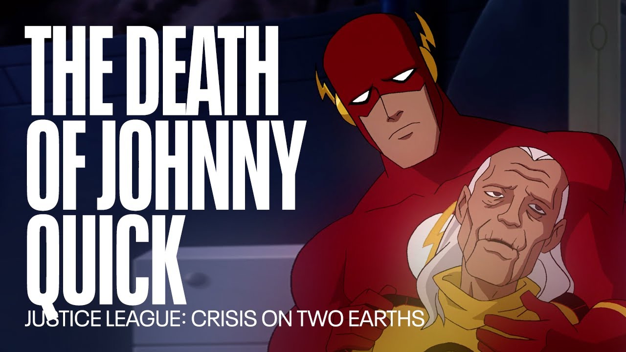 The death of Johnny Quick | Justice League: Crisis On Two Earths