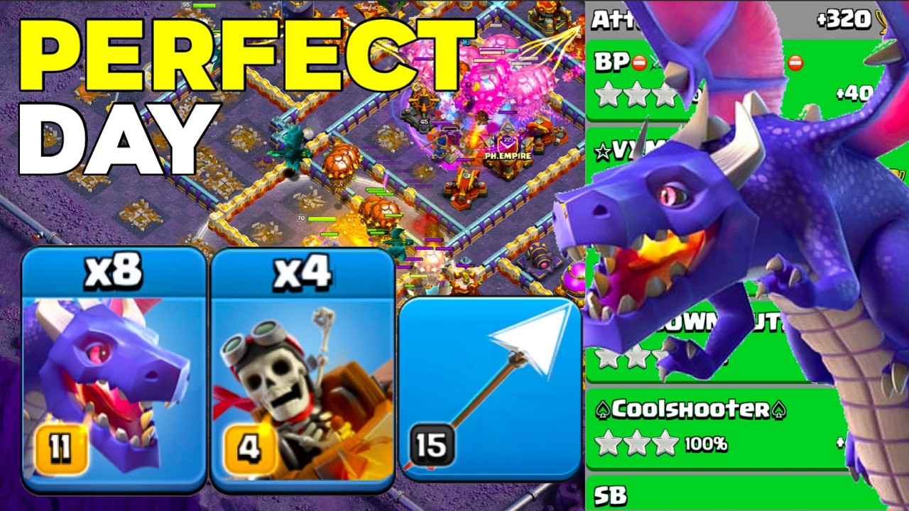 Best Giant Arrow For: TH16 Dragon & Dragon Rider Hydra Wrecking Legend Attacks!