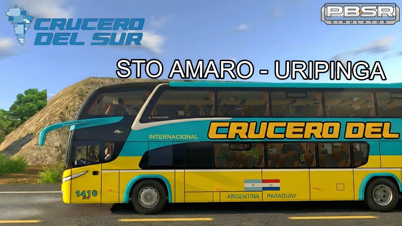 Sto Amaro - Uripinga /Crucero Del Sur int1410 - Marcopolo New g7 dd /proton bus simulator 