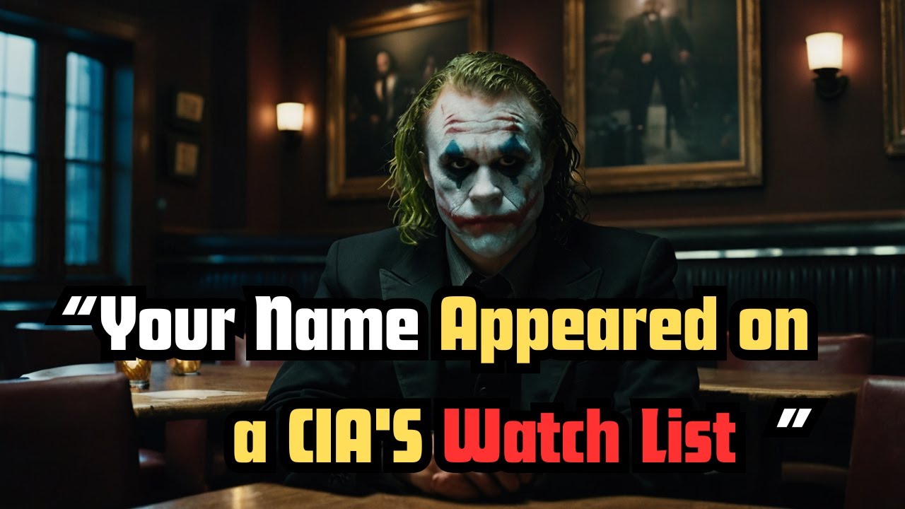 YOUR NAME APPEARED ON A  LIST THAT OFFICIALLY DOESN’T EXIST — THE CIA IS WATCHING YOU | Joker Speech