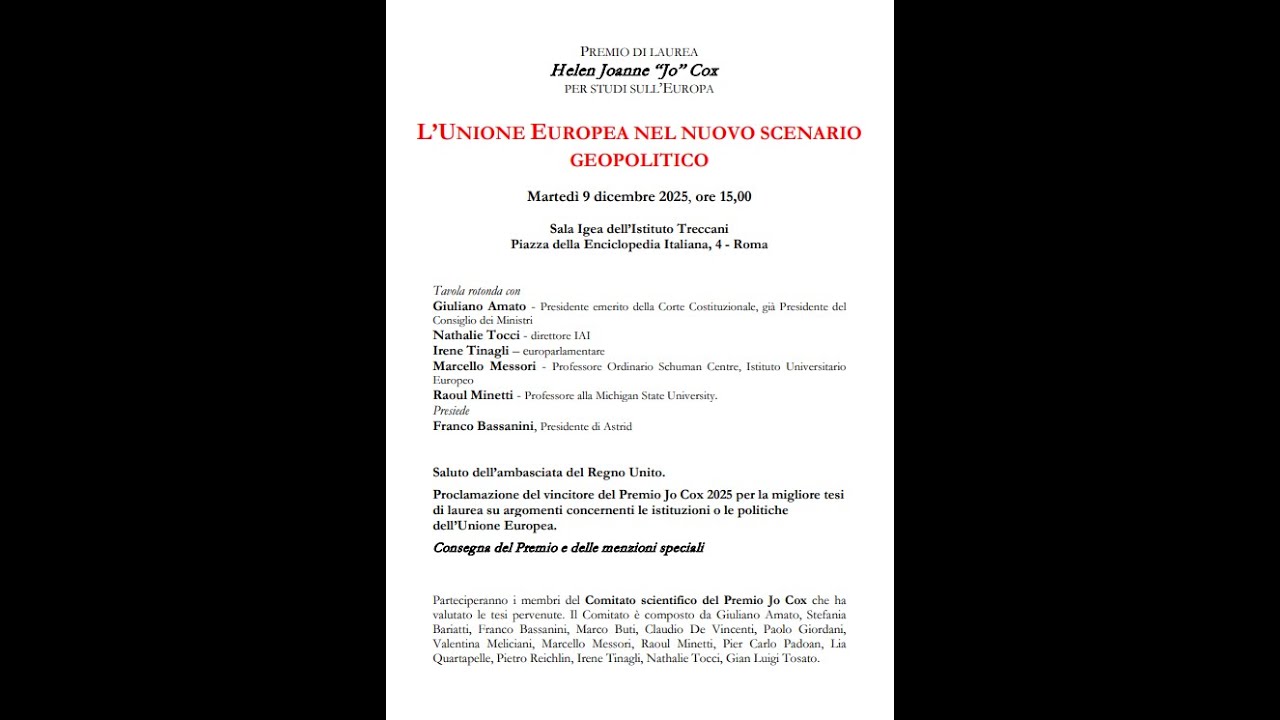 L'Unione Europea nel nuovo scenario geopolitico