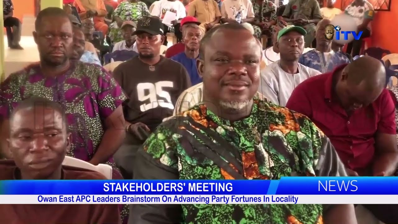 STAKEHOLDERS' MEETING: Owan East APC Leaders Brainstorm On Advancing Party Fortunes In Locality