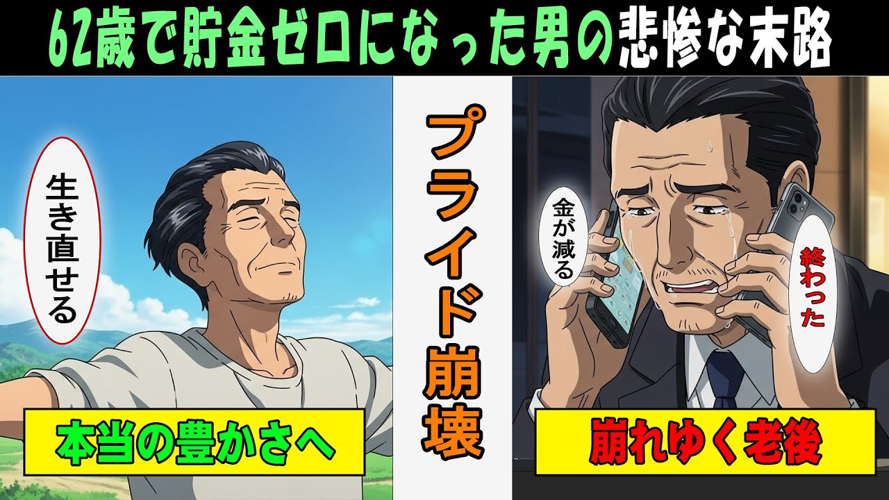 【漫画】62歳で貯金ゼロになった男の末路…庭仕事に救われた理由【老後再生】