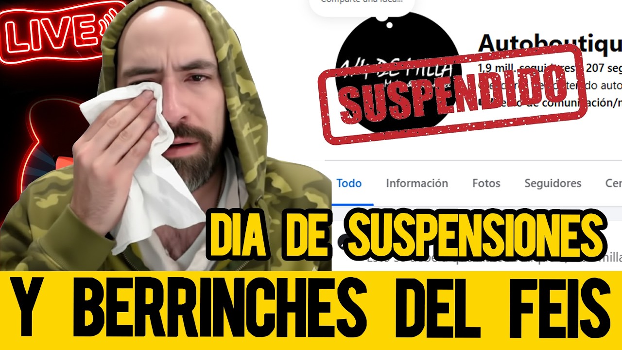 Dia de suspensiones y berrinches del feis, seguro es culpa del Calderon. 12 Feb 26