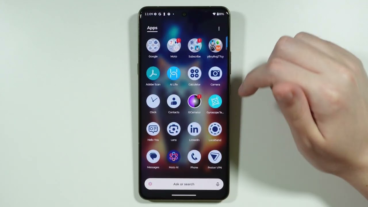 How to Create Folder in App Drawer on Motorola Smartphone