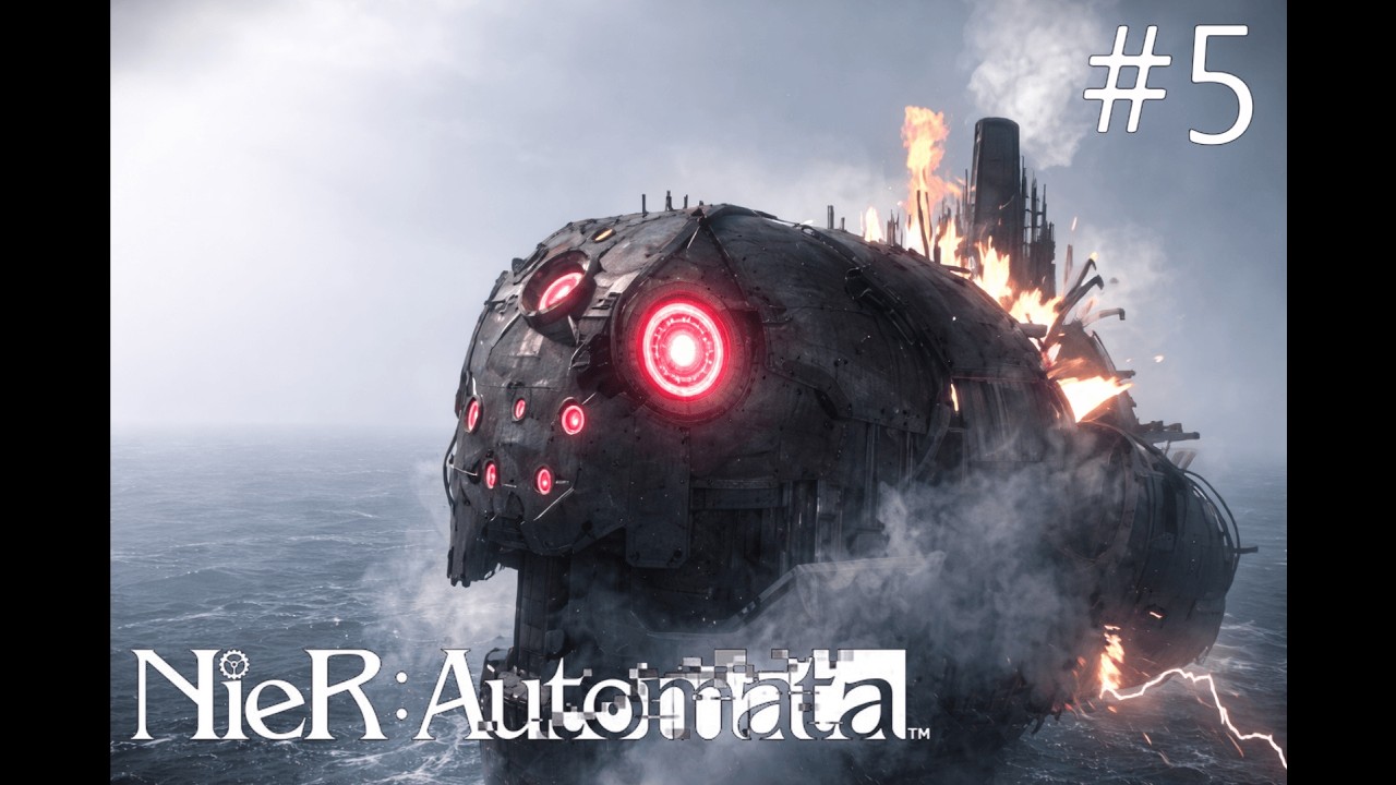 NieR Automata – #5 Boss Grün Goliath Fight (First Playthrough) #NieRAutomata