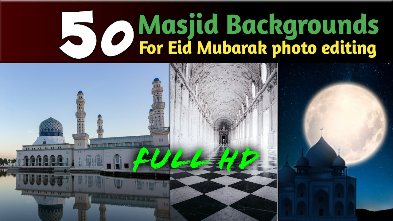 Download Eid Mubarak Full HD Background / For Eid Mubarak Photo editing 2020  / by JHR Editz