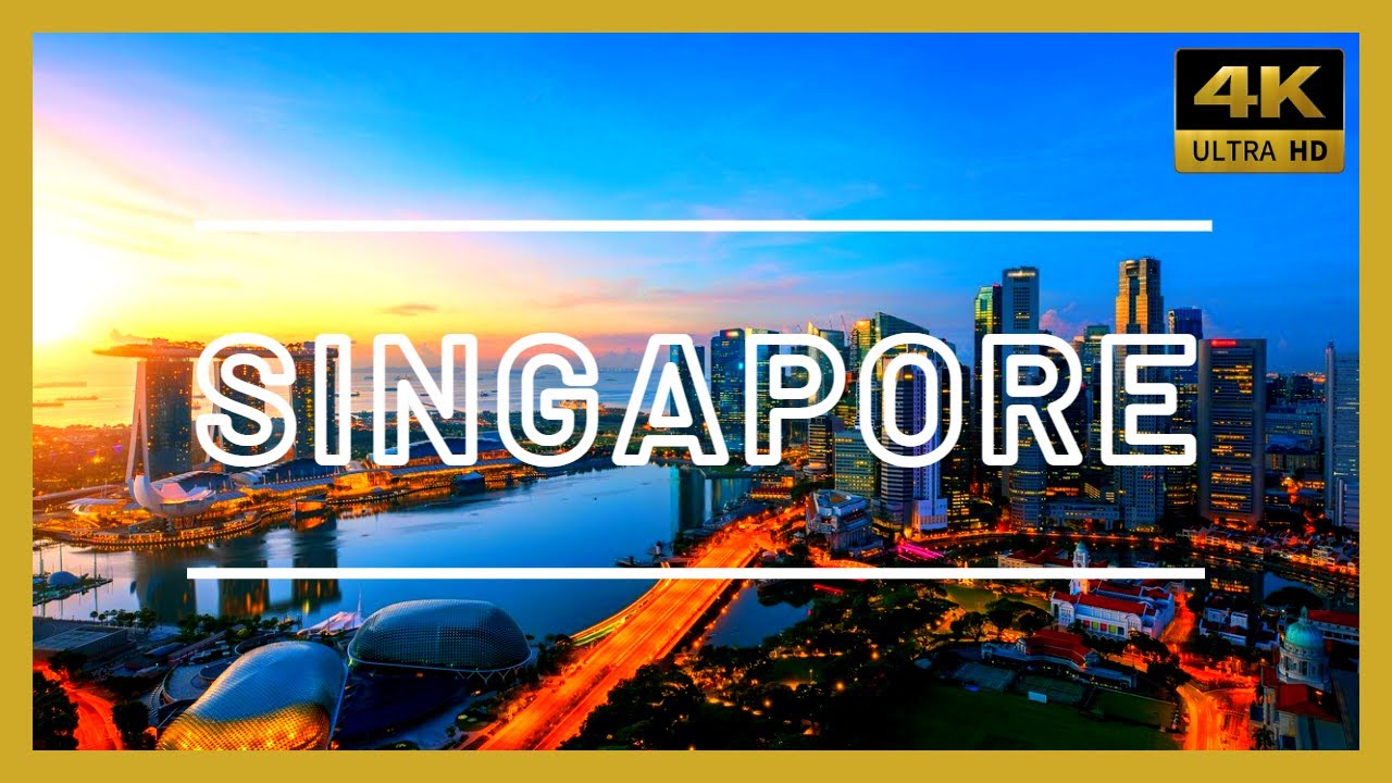 SINGAPORE 4K | UHD | WITH INFO | 60FPS | HDR 10+ | DOLBY VISION | DOLBY ATMOS | AERIAL DRONE VIEW |