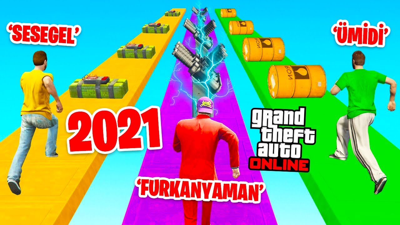 BU PARKURU BİTİREN YOK ! KOŞUCULAR VS SNIPER ! GTA5 ONLİNE ! FURKAN YAMAN ! SESEGEL ! ÜMİDİ ! EMJAN