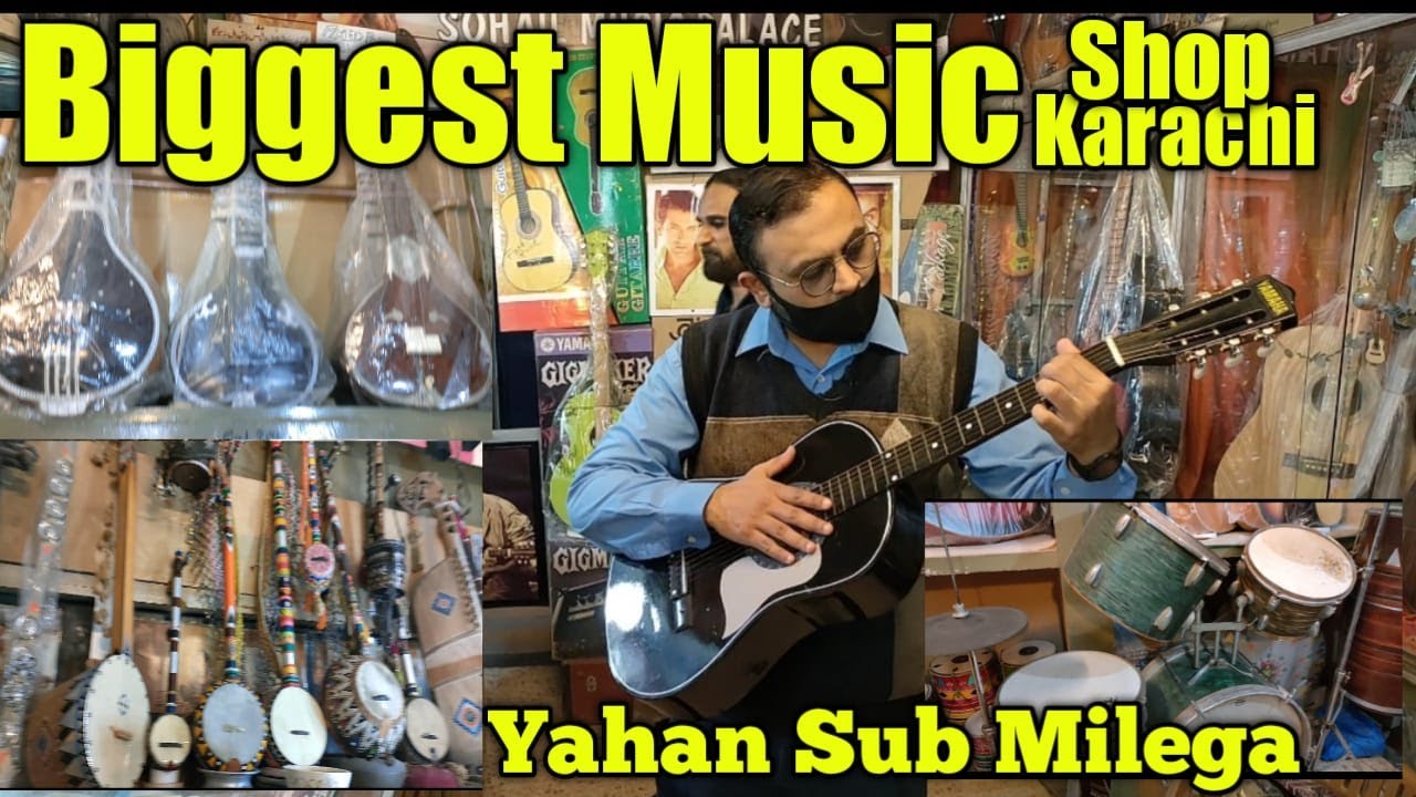 Musical Instruments Shop Karachi | Best shop of Guitar,Piano,Violin and Tablah in Saddar Karachi