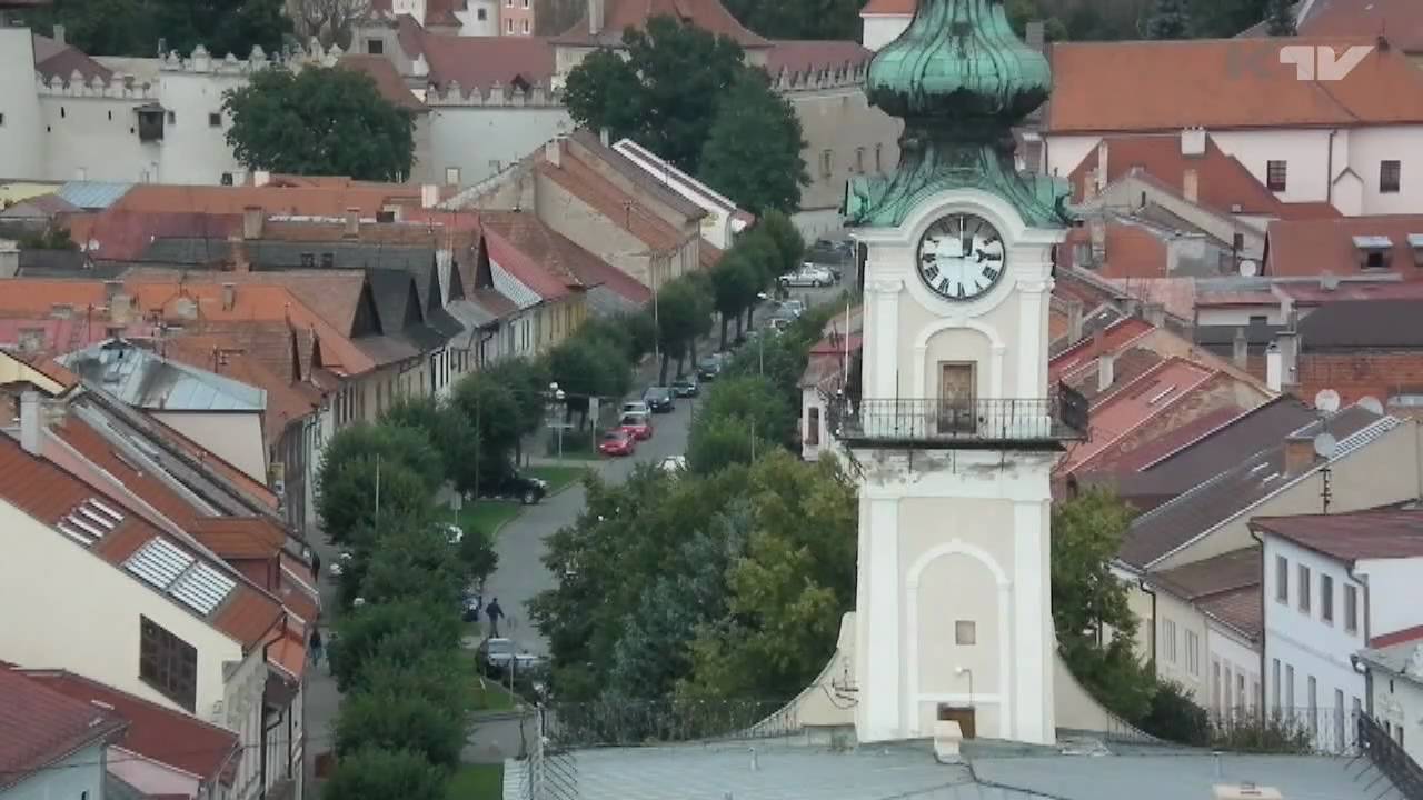 mesto Kežmarok z vtáčej perspektívy