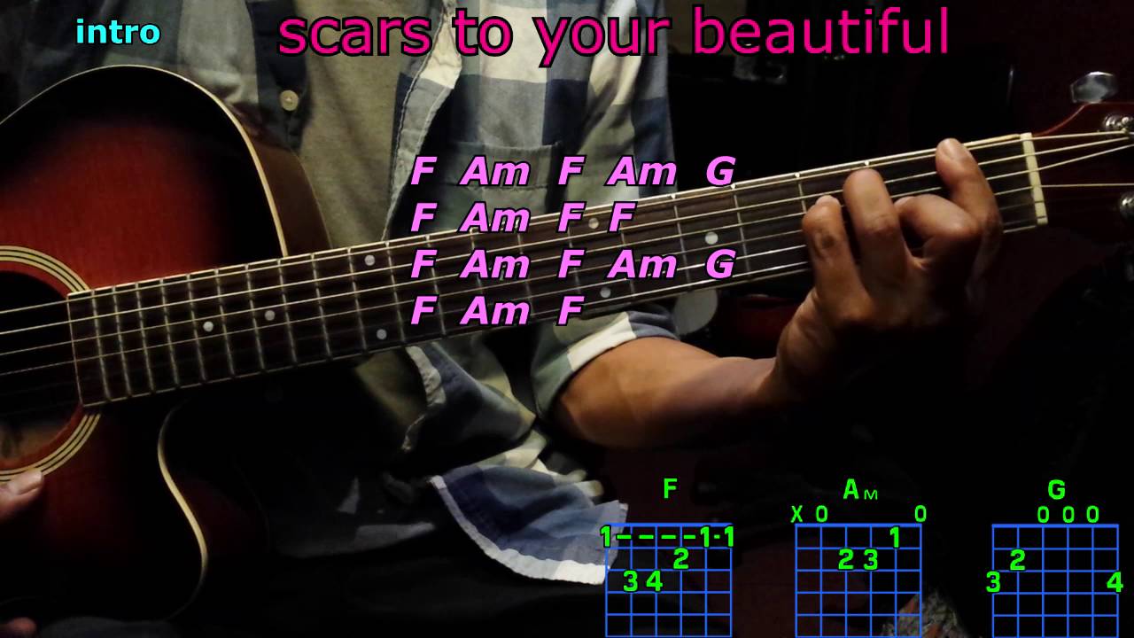 scars to your beautiful alessia cara guitar chords