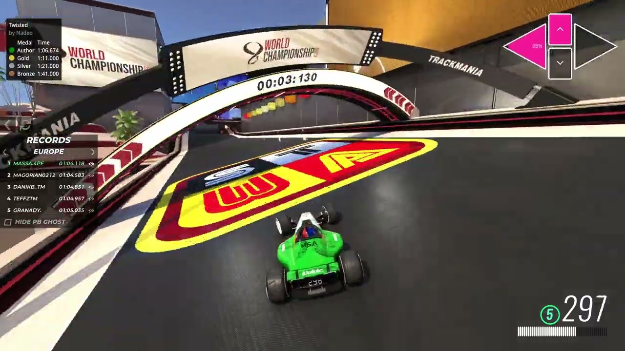 06 Twisted - Trackmania World Championship 2023 TMWT - WR Replay Massa.4PF 1:04.118