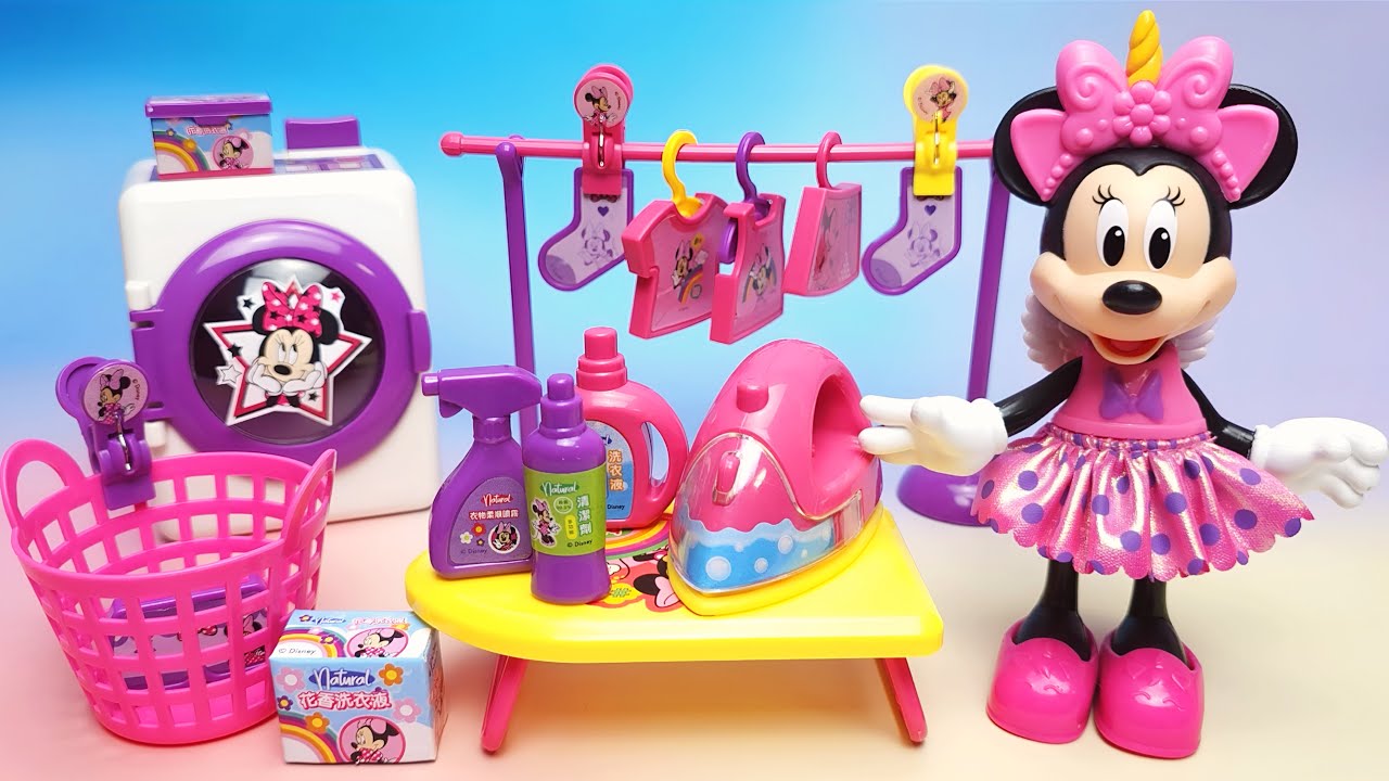 Disney Minnie Mouse Laundry Set Satisfying with Unboxing Compilation Toys ASMR