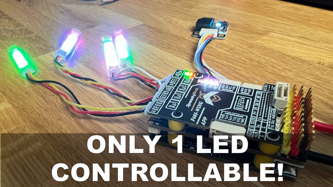 SpeedyBee F405 Wing -  only one LED controllable?