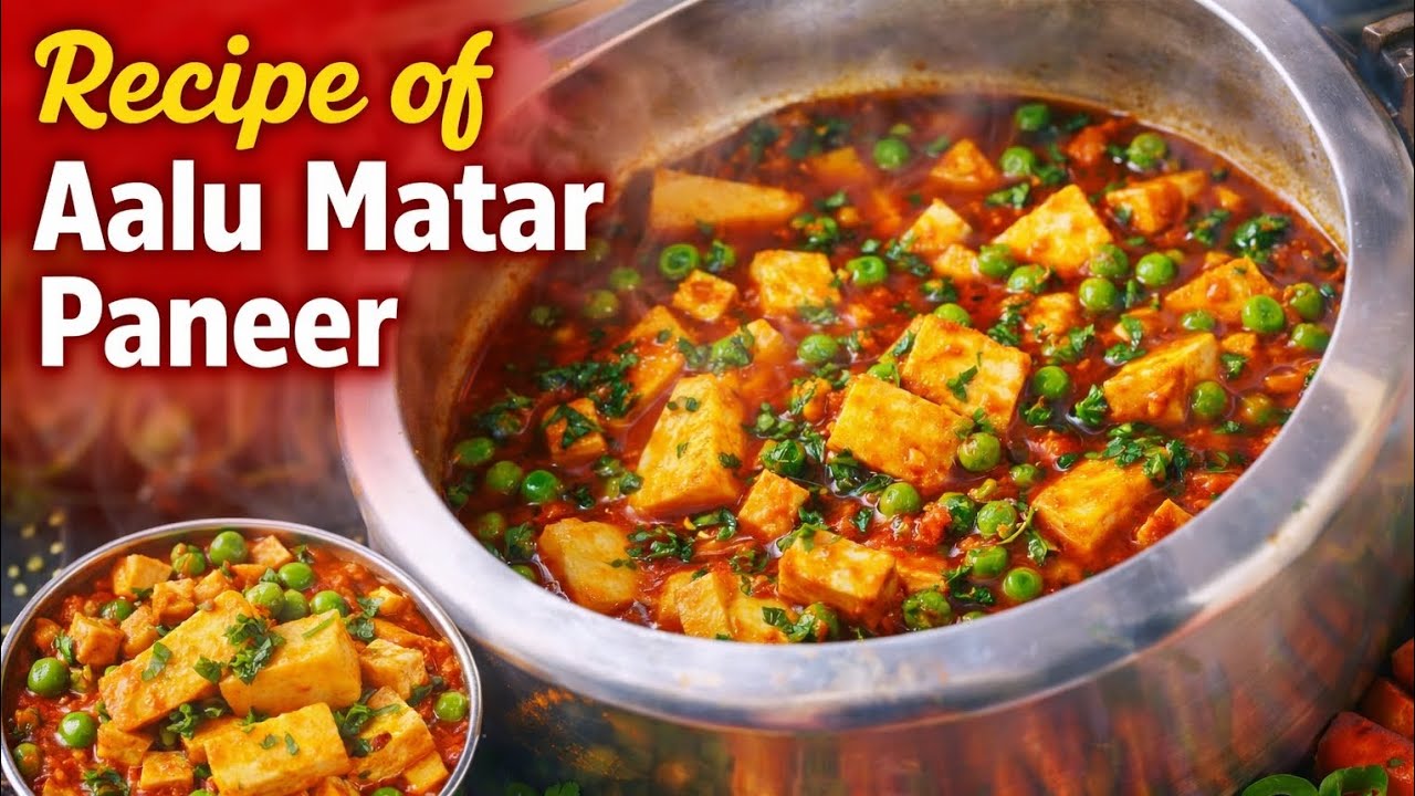 Recipe of aalu matar paneer l restaurant style sabji l Hemlata rasoi 😋🍽️😋🍽️😋🍽️🤤🤤