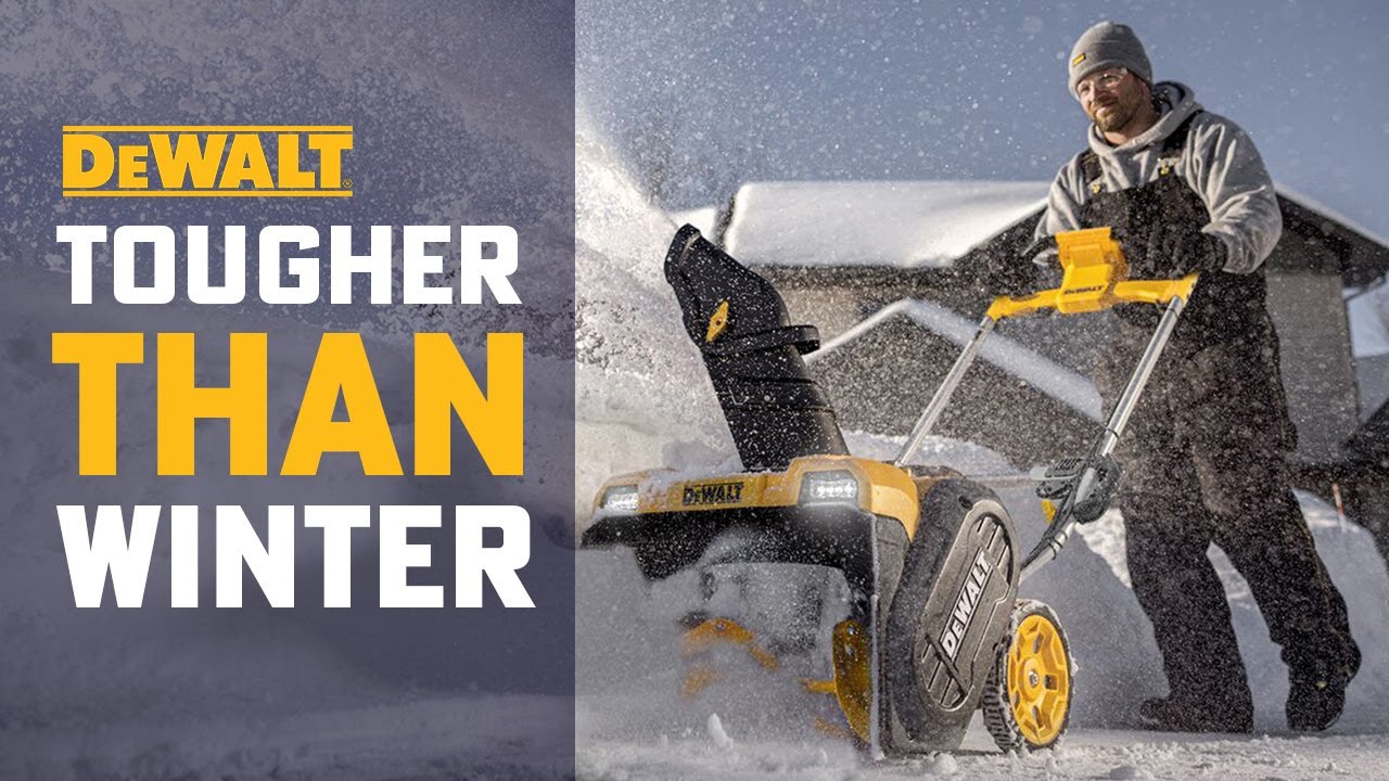 DeWalt's NEW 60V MAX Single-Stage Snow Blower Is Tougher Than Winter!