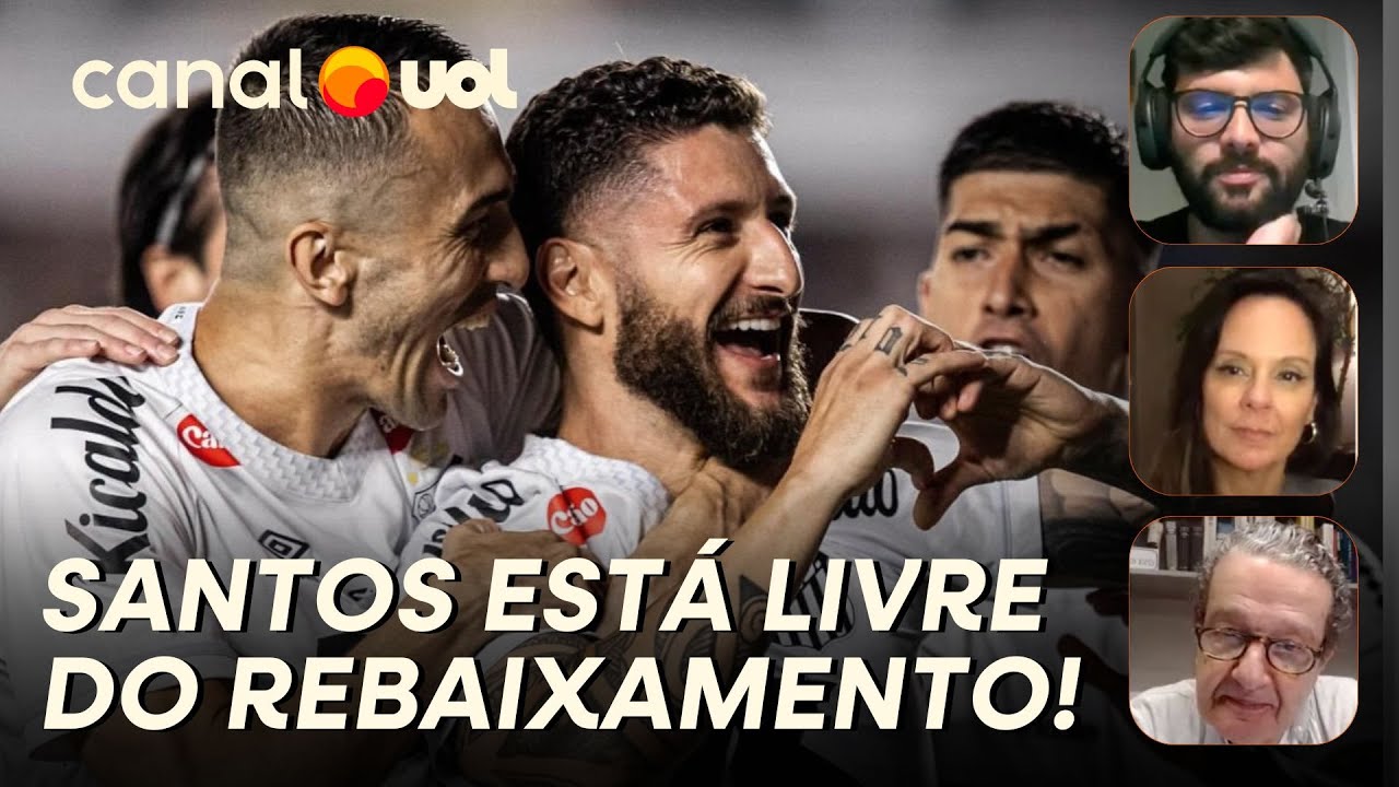 SANTOS VENCE DO CORINTHIANS E COLUNISTAS VEEM FIM DO RISCO DE REBAIXAMENTO DO PEIXE!
