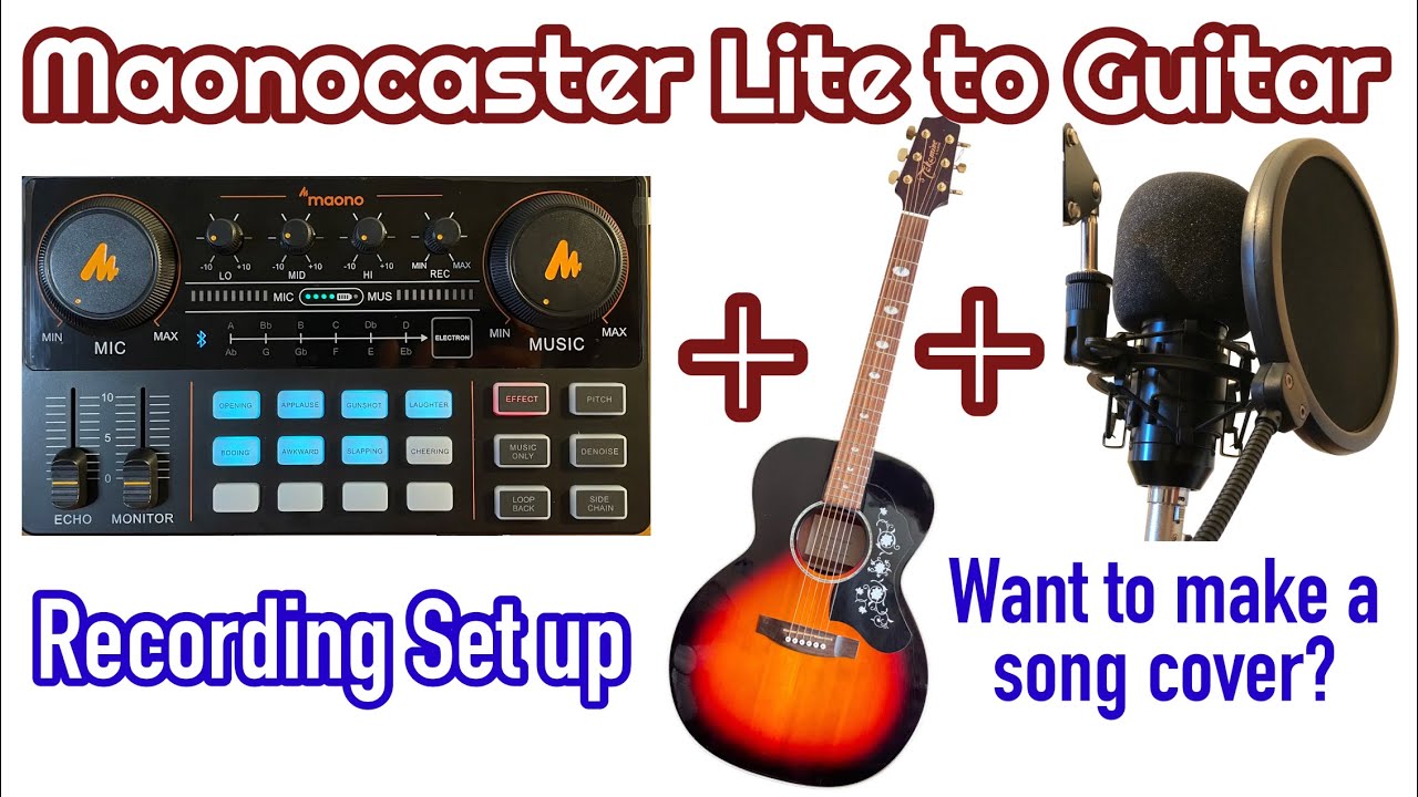 Maonocaster Lite для гитары — настройка записи
