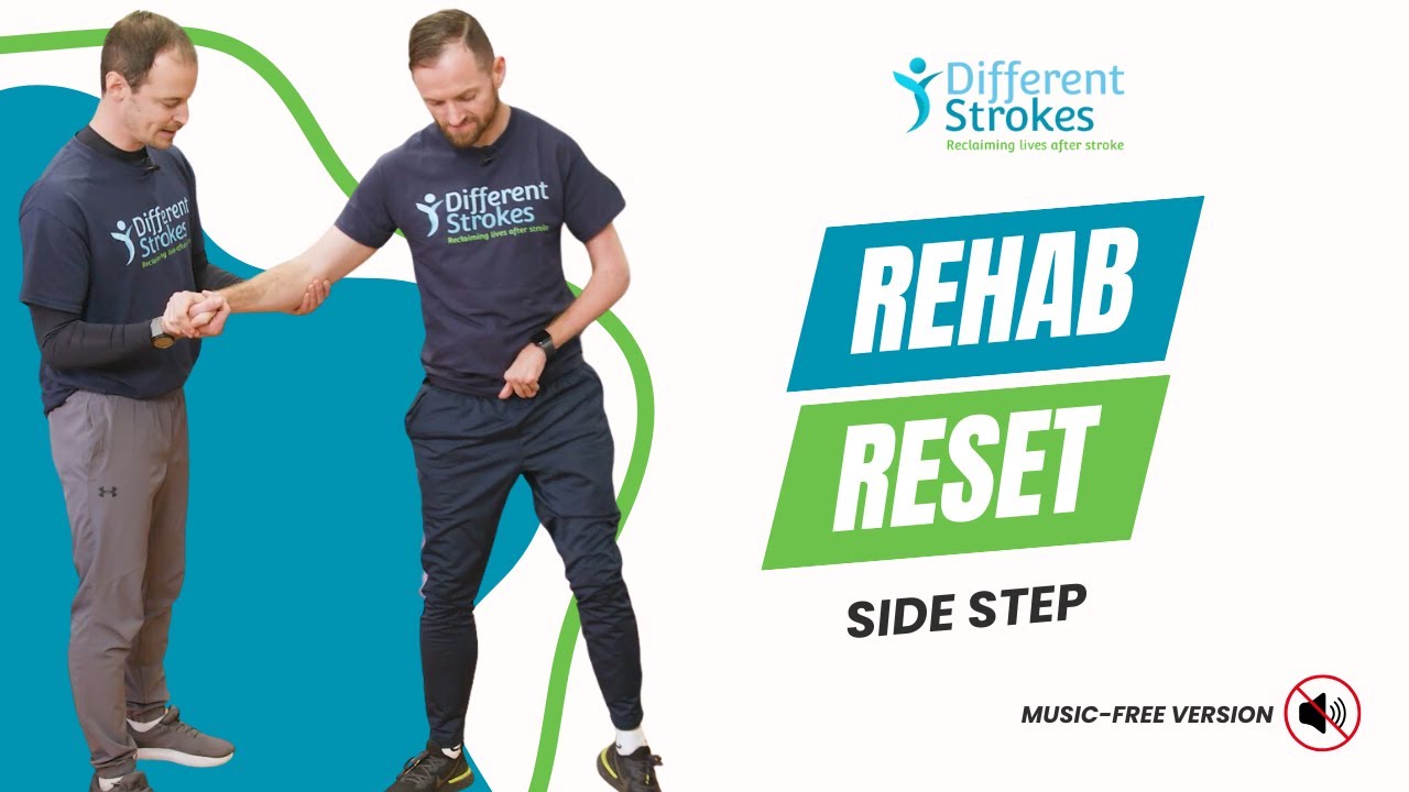 Rehab Reset Side-Steps – Improve Leg Strength & Balance | Stroke Rehab Exercise - Without Music