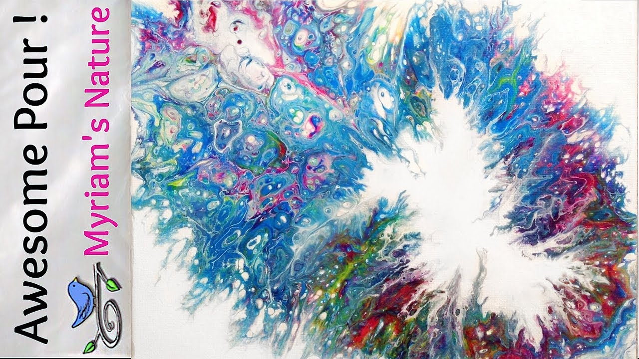 22]  REPLACING part of a DIRTY POUR fluid acrylic painting!