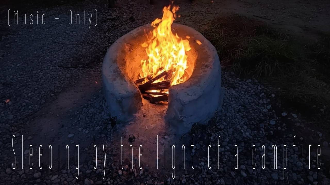 (Music-Only) 1 Hour ASMR | Sleeping by the light of a campfire 🔥불멍하면서 듣는 음악