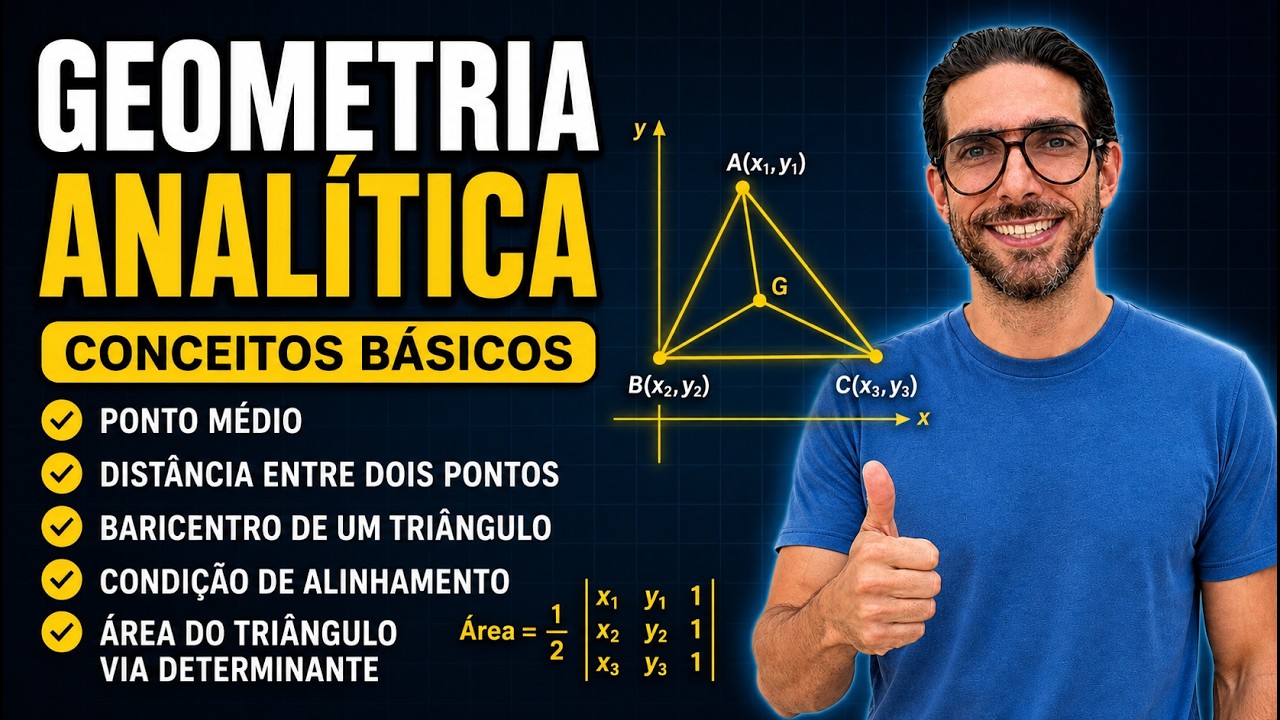 Aula completa de GEOMETRIA ANALÍTICA BÁSICA (PARTE 1)