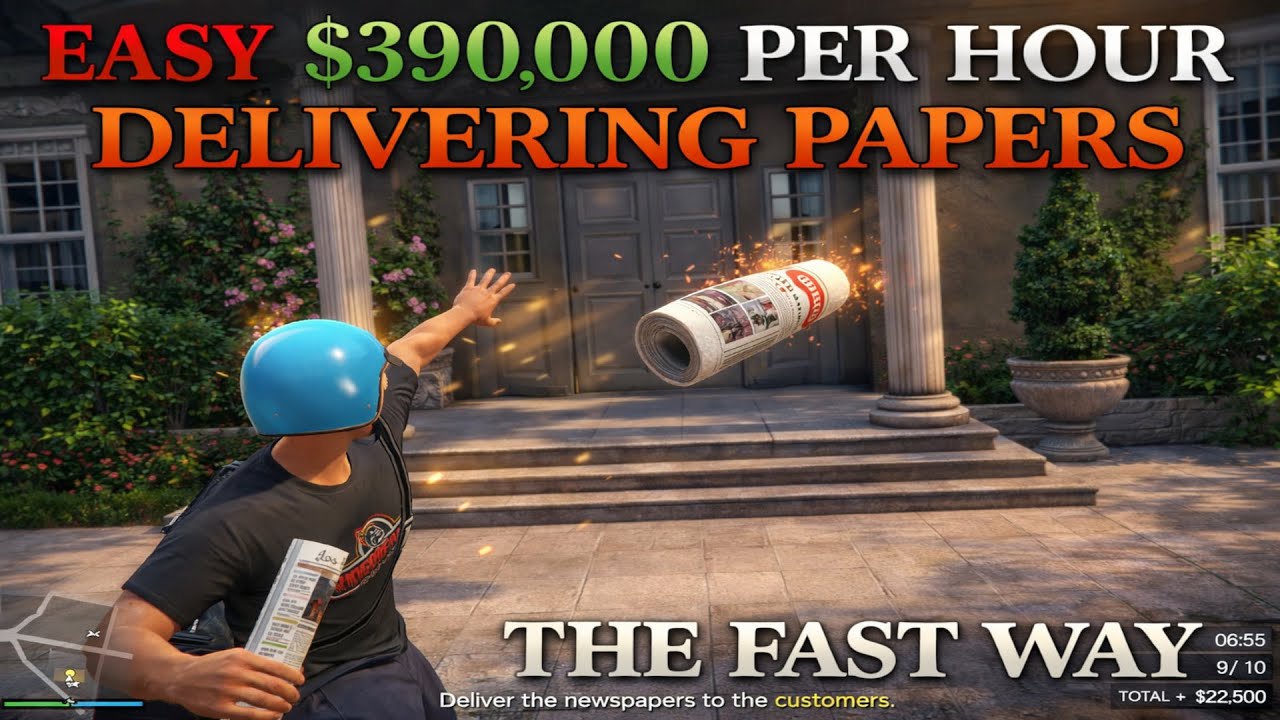 How to Make MILLIONS with the Paper Route in GTA Online (Easy Method)