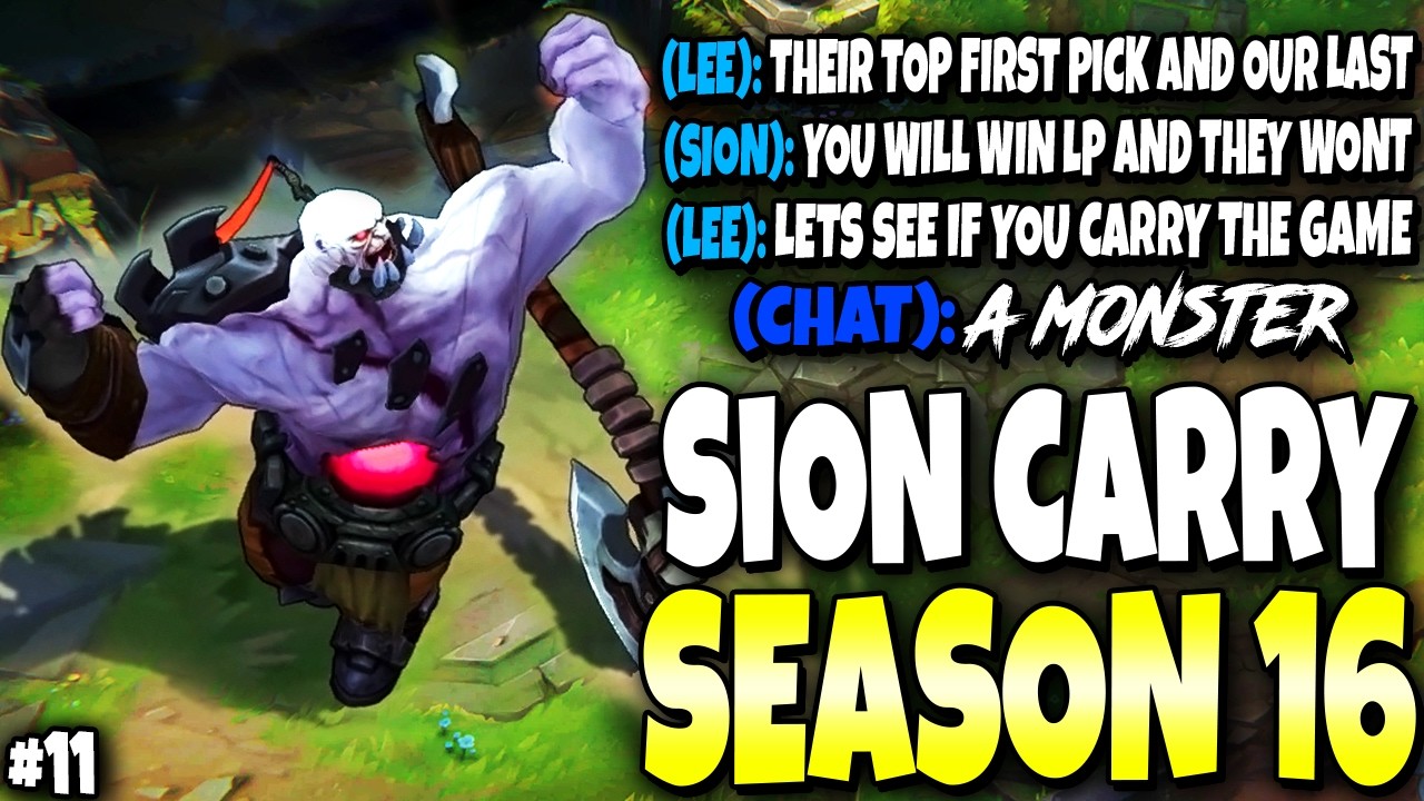 Lee Sin got the Proof THAT MY SION WILL CARRY SOLO & CAMPED 🔥🔥 Immortal Series #11 | s16 Gameplay