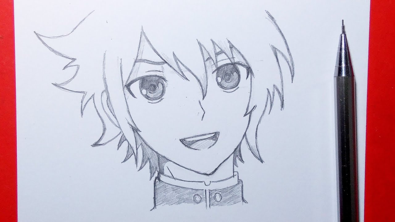 Easy Anime Drawing|how to draw yuichiro hyakuya step by step