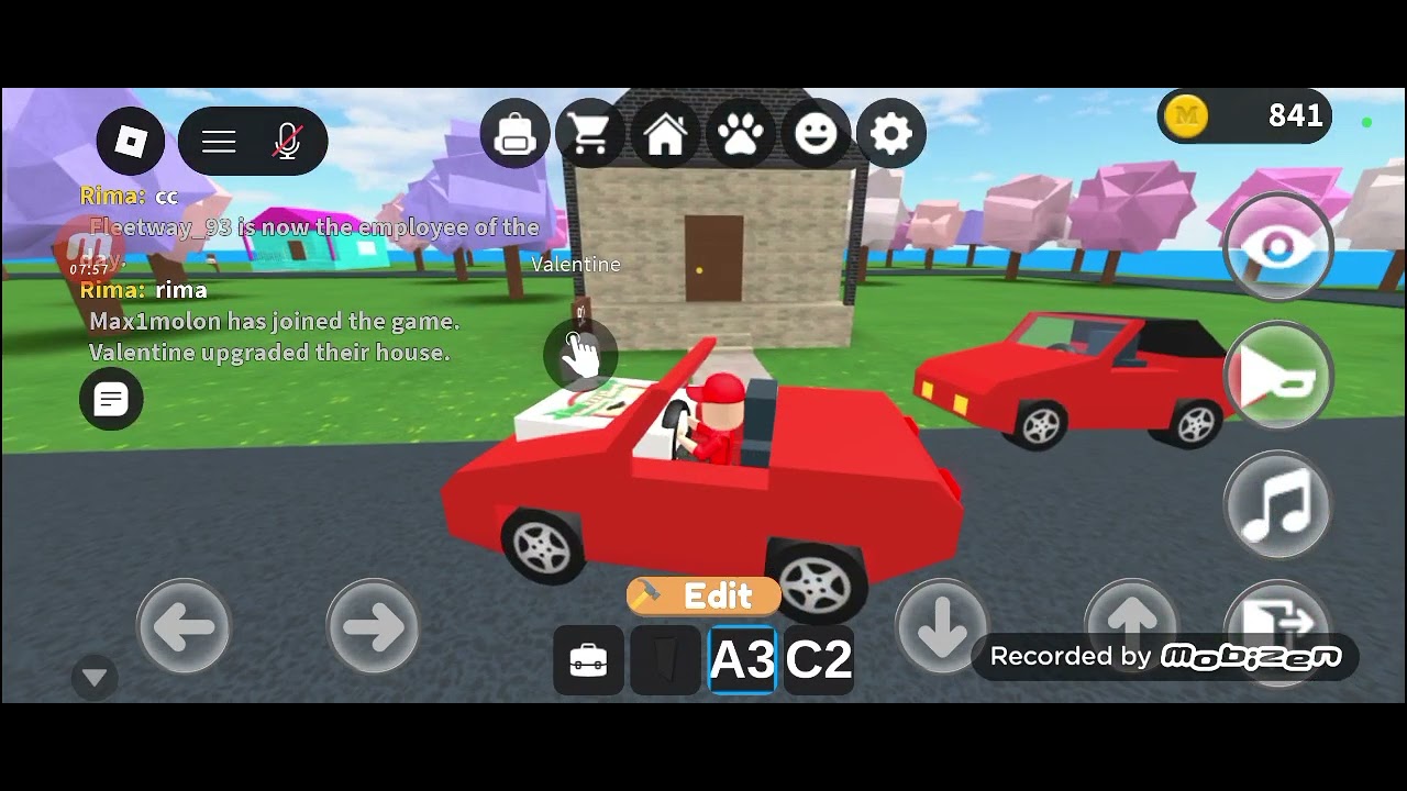 Eu mă joc ROBLOX și sunt livrator de pizza.🍕