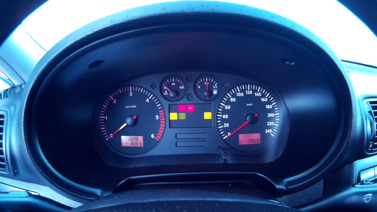 Seat Toledo II ASV 81kW/110KM Cold start -16.5&deg;C