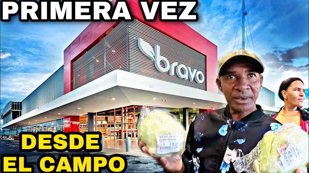 CAMPESINO VISITA SUPERMERCADOS BRAVO POR PRIMERA  VEZ CASI LLORA AL VER LOS PRECIOS