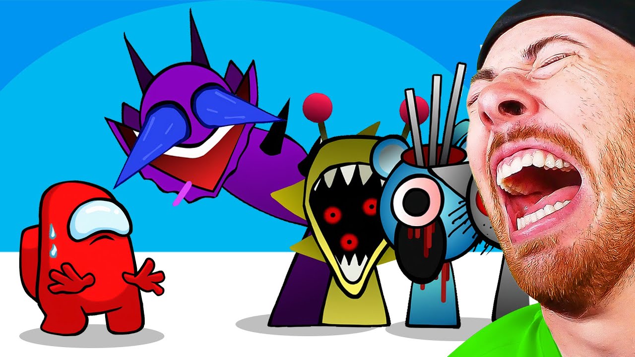 FUNNIEST Sprunki Characters VS Mini Crewmate Animations EVER MADE?!