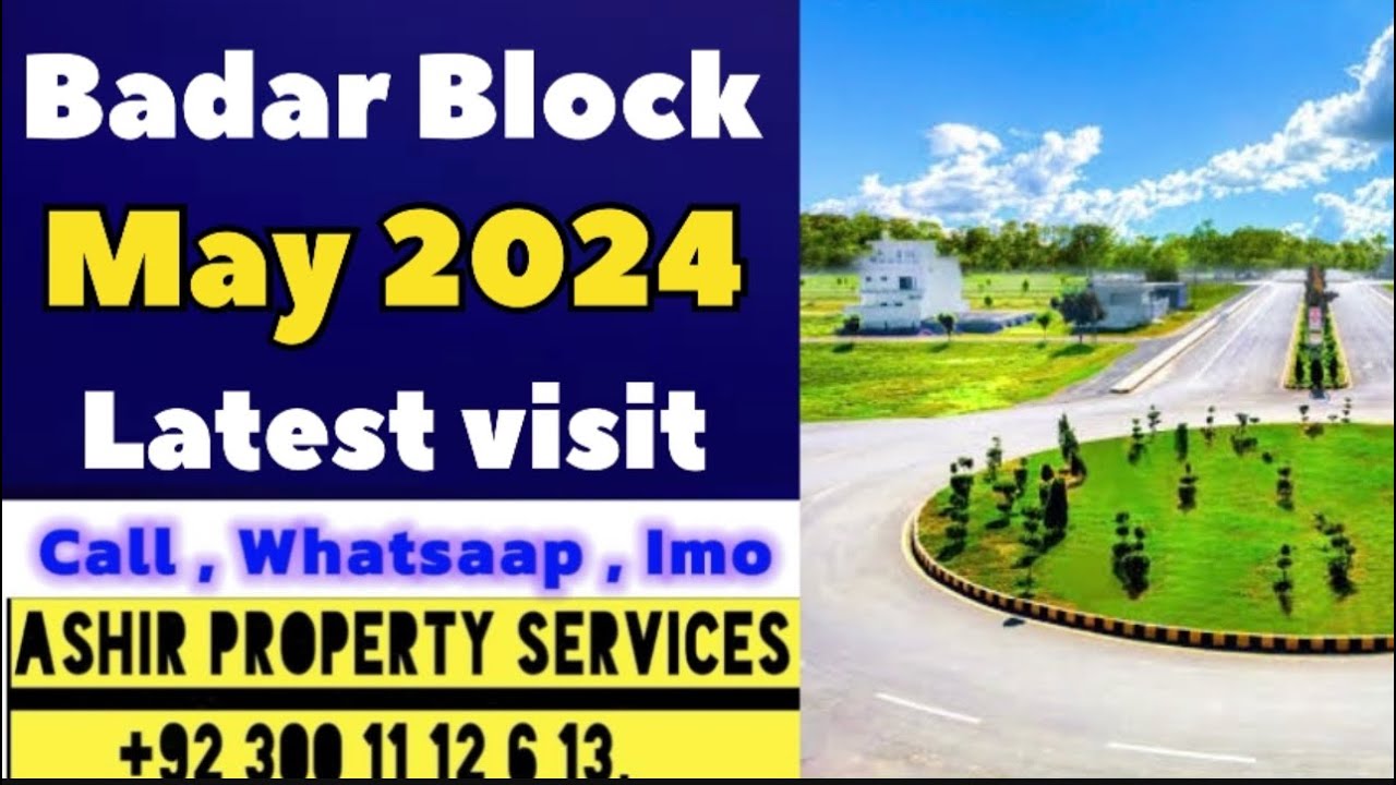 Badar block SA gardens latest visit May 2024